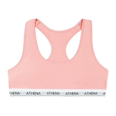 Brassière coton ultra doux Blanc+Bleu titane+Rose pastel+Violet 11 - vertbaudet enfant 