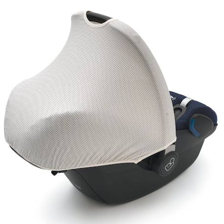 Hoody protection solaire pour poussette et siège auto san marino Blanc 4 - vertbaudet enfant 