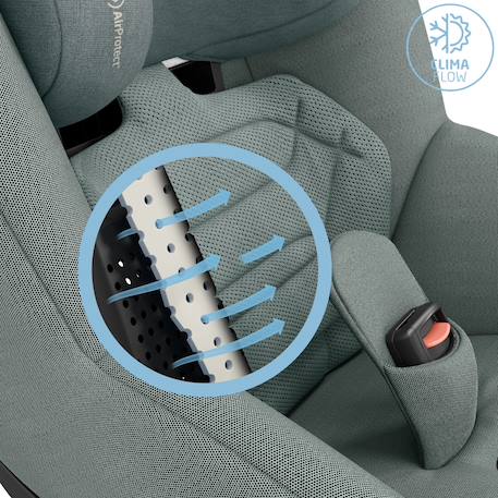 Siège auto pivotant et coulissant pearl 360 pro Authentic black+Authentic blue+Authentic graphite+Authentic green+Authentic grey+Authentic truffle 30 - vertbaudet enfant 