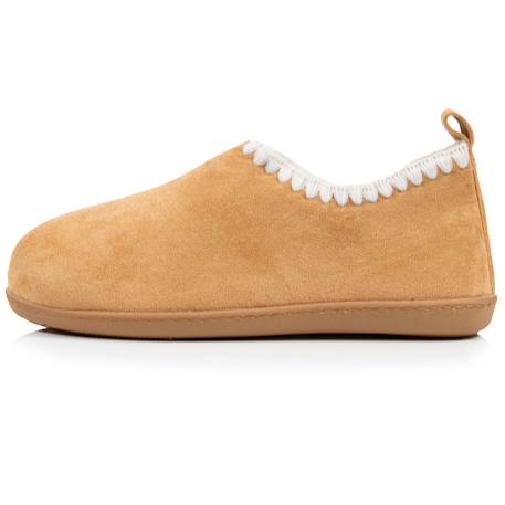 Chaussons bottillons suédine semelle bloup extra confort Camel+Marine 3 - vertbaudet enfant 