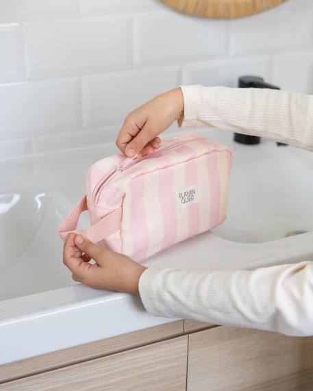 Trousse de toilette enfant polyester zip Bleu+Rose 8 - vertbaudet enfant 
