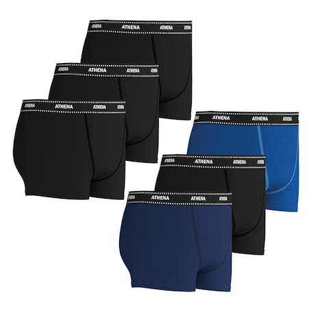 Lot de 6 boxers my petit prix Noir-marine-bleu+Noir-noir-noir-marine-noir-bleu 6 - vertbaudet enfant 