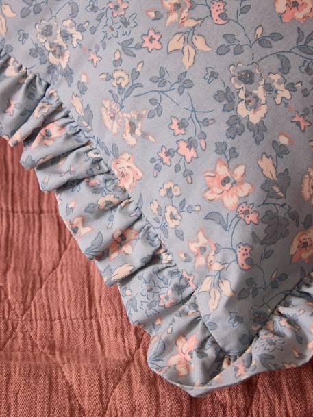 Coussin brodé amour Bleu+Raye bleu/epice 3 - vertbaudet enfant 