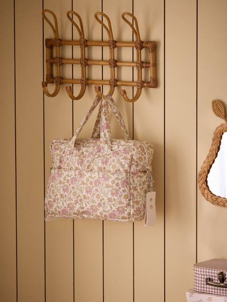 Sac à langer en gaze de coton Imprimé bali corail+Vichy vert 3 - vertbaudet enfant 