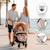 Poussette america 3 Beige+Noir+Rose 3 - vertbaudet enfant 