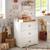 Chambre bébé complète basic, lit 120x60 tout barreaux, commode à langer 3 tiroirs et armoire 2 portes - boutons cœur - basic Blanc+Blanc/gris+Blanc/rose 9 - vertbaudet enfant 
