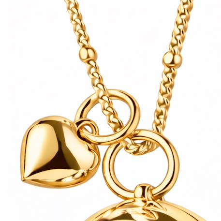 Collier bola de grossesse battement de cœur Or+Rose 3 - vertbaudet enfant 