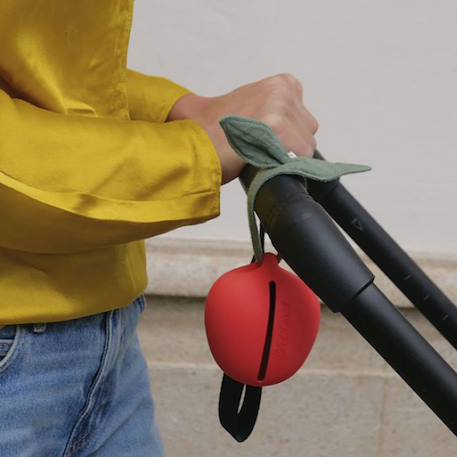 Etui à sucette en caoutchouc 100% naturel pepa la pomme Rouge 3 - vertbaudet enfant 