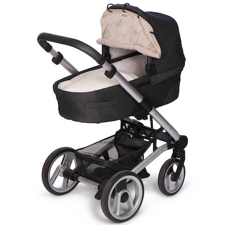Pare-soleil universel poussette et siège auto uv upf50+ romantic leaves Beige 2 - vertbaudet enfant 