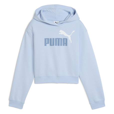 Sweat à capuche fille Bleu+Noir 1 - vertbaudet enfant 
