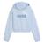 Sweat à capuche fille Bleu+Noir 1 - vertbaudet enfant 