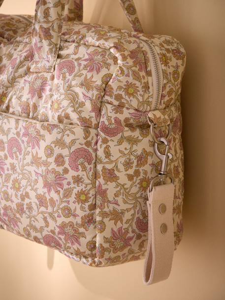 Sac à langer en gaze de coton Imprimé bali corail+Vichy vert 2 - vertbaudet enfant 