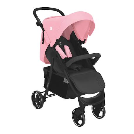 Poussette america 3 Beige+Noir+Rose 13 - vertbaudet enfant 