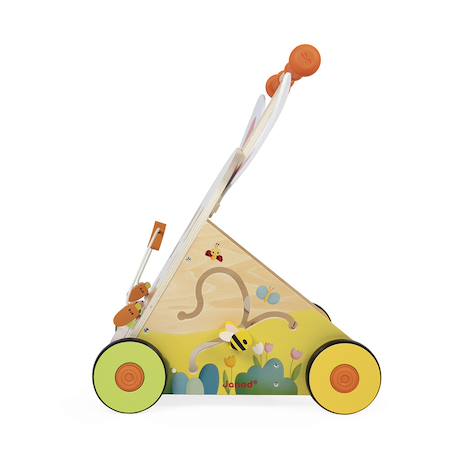 Chariot de marche en bois fsc lapin Multicolore 6 - vertbaudet enfant 