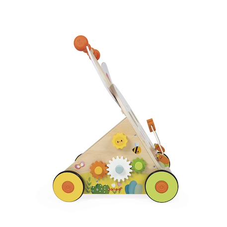 Chariot de marche en bois fsc lapin Multicolore 5 - vertbaudet enfant 