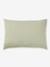 Parure housse de couette et taie d'oreiller unie vert sauge+vieux rose 5 - vertbaudet enfant 