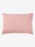 Parure housse de couette et taie d'oreiller unie vert sauge+vieux rose 11 - vertbaudet enfant 