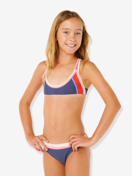 Maillot de bain 2 pièces Surf Revival fille marine 2 - vertbaudet enfant 