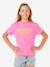 Tee shirt manches courtes fille rose 1 - vertbaudet enfant 