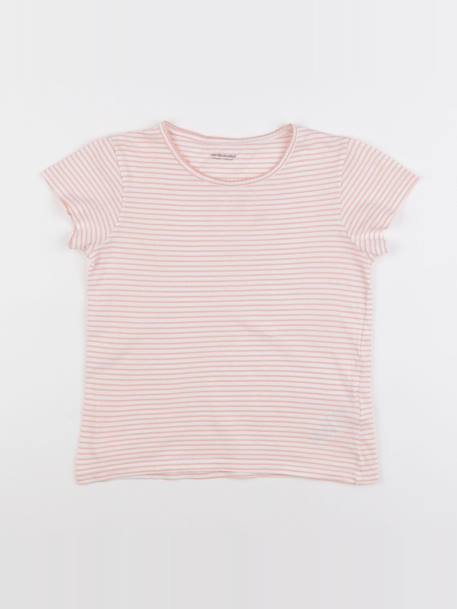 Maillot de corps - 10 ans Blanc, rose 1 - vertbaudet enfant 