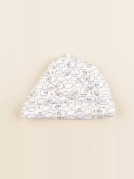 Bonnet - 6 mois Blanc, noir 1 - vertbaudet enfant 