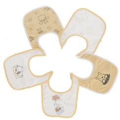 Puériculture-Lot de 5 bavoirs winnie coton