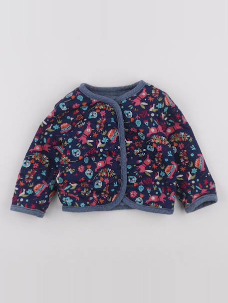 Veste réversible - 6 mois Bleu 1 - vertbaudet enfant 