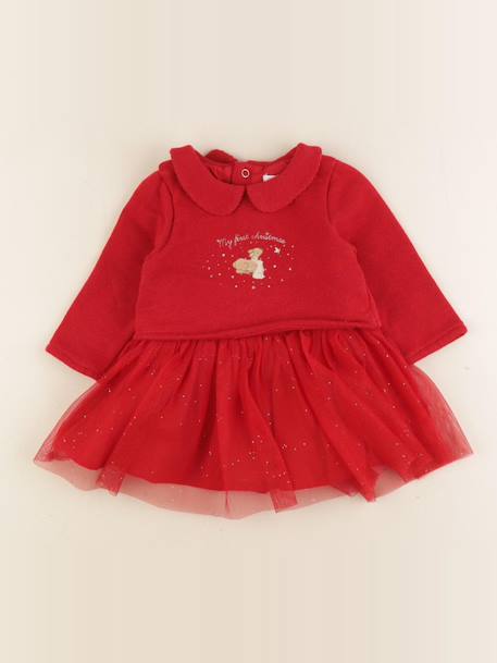 Robe - 6 mois Rouge 1 - vertbaudet enfant 