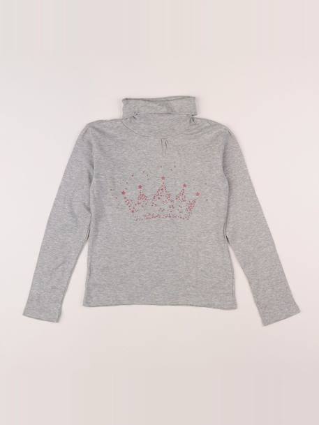 Sous-pull - 10 ans Gris 1 - vertbaudet enfant 