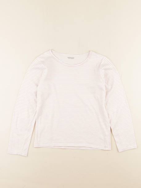 Maillot de corps - 10 ans Blanc, rose 1 - vertbaudet enfant 