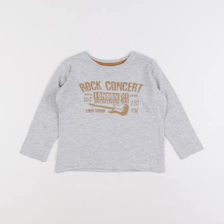 Tee-shirt - 2 ans Gris 1 - vertbaudet enfant 