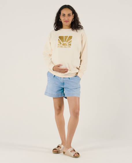 Sweat d'allaitement sunny Ecru 4 - vertbaudet enfant 