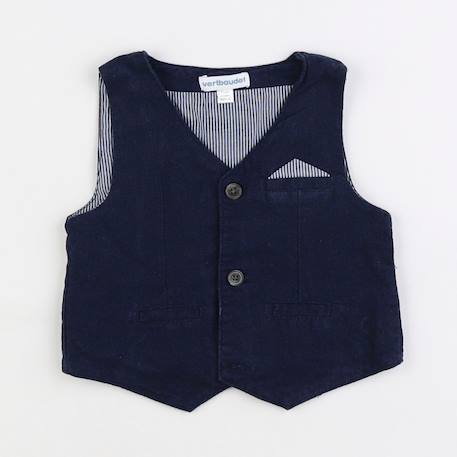 Gilet - 9 mois Bleu 1 - vertbaudet enfant 