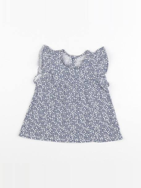 Robe - 9 mois Blanc, bleu 1 - vertbaudet enfant 