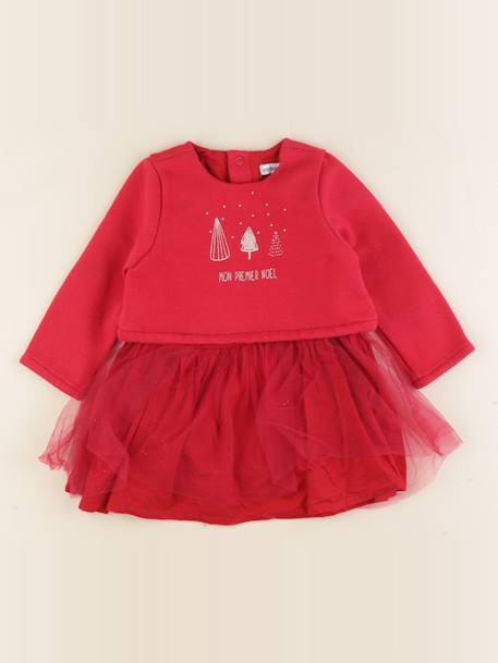 Robe - 9 mois Rouge, or 1 - vertbaudet enfant 