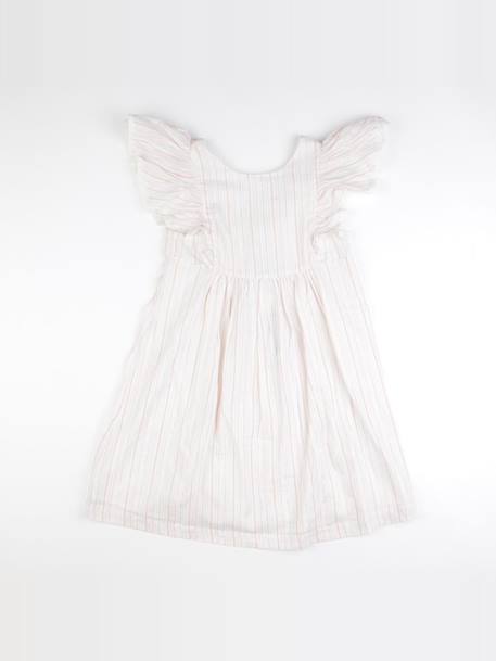 Robe - 12 ans Blanc, rose 1 - vertbaudet enfant 