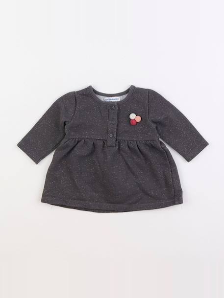 Robe - 3 mois Gris, argent 1 - vertbaudet enfant 