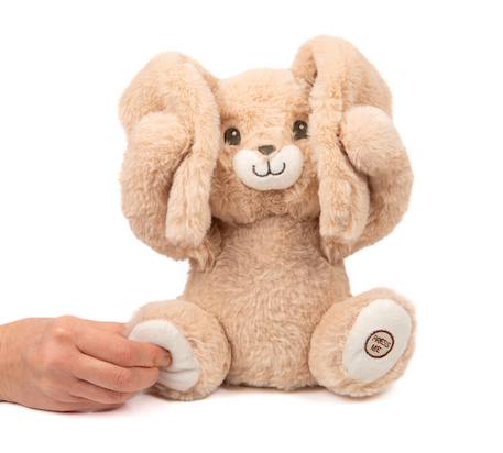 Peluche justin coucou-caché et comptine Beige 3 - vertbaudet enfant 