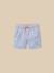 Short de bain en seersucker Bleu+Raye vert 1 - vertbaudet enfant 