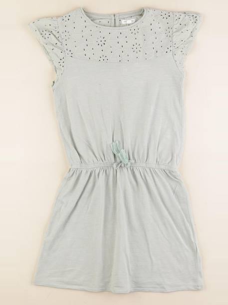Robe - 10 ans Taupe 1 - vertbaudet enfant 