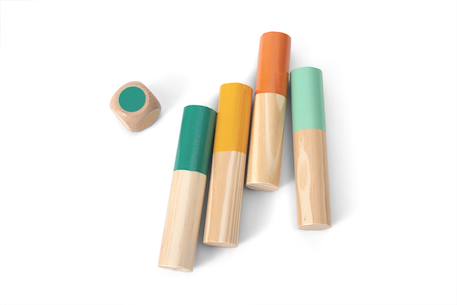 Tour géante en bois fsc - jeu apprentissage MULTICOLORE 4 - vertbaudet enfant 
