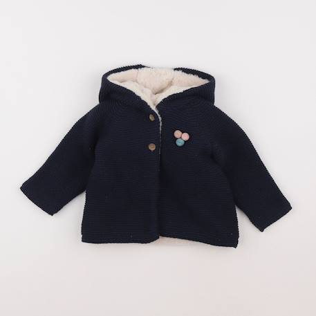 Veste doublé - 12 mois Bleu 1 - vertbaudet enfant 