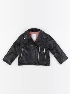 Seconde main-Fille-Veste simili cuir - 3 ans