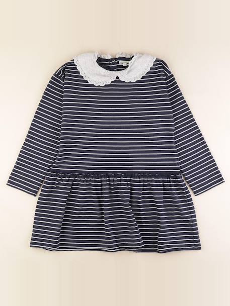 Robe - 12 ans Blanc, bleu 1 - vertbaudet enfant 