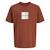 T-shirt frederiks Noir+Orange+Violet 3 - vertbaudet enfant 