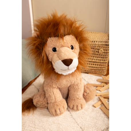 Peluche géante léon le lion assis  - made in france Marron 5 - vertbaudet enfant 
