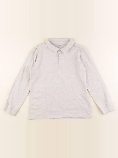 Polo - 10 ans Gris 1 - vertbaudet enfant 