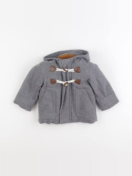 Manteau - 9 mois Gris 1 - vertbaudet enfant 