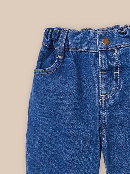 Pantalon droit en denim bébé Denim bleu 2 - vertbaudet enfant 