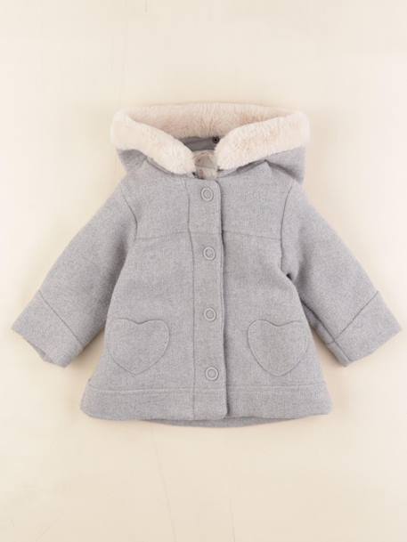 Manteau - 9 mois Gris 1 - vertbaudet enfant 